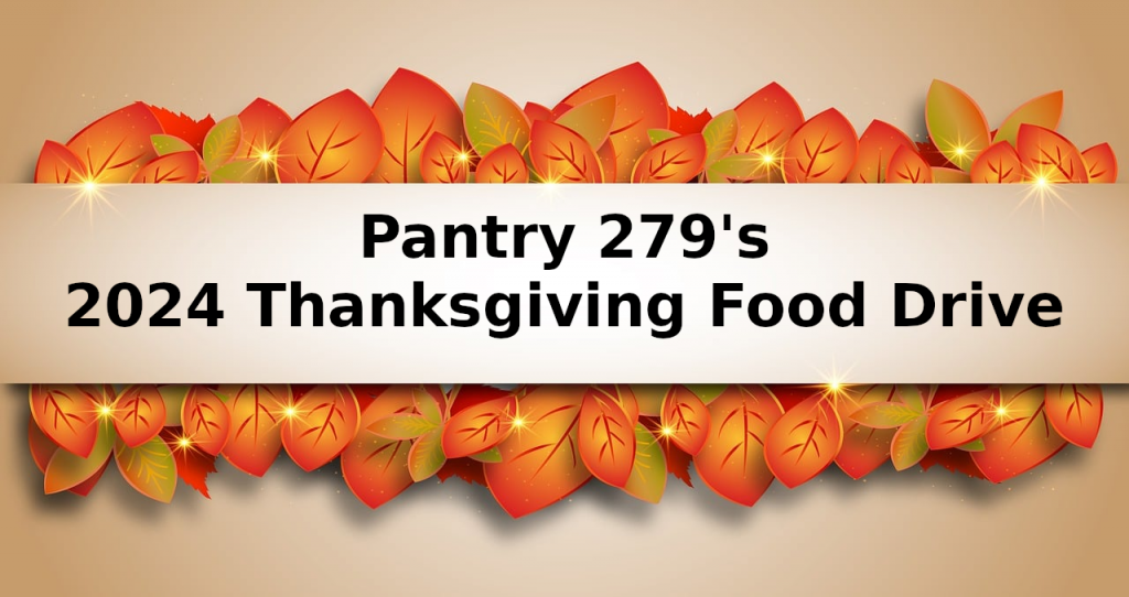 Pantry 279 Thanksgiving Food Drive Banner